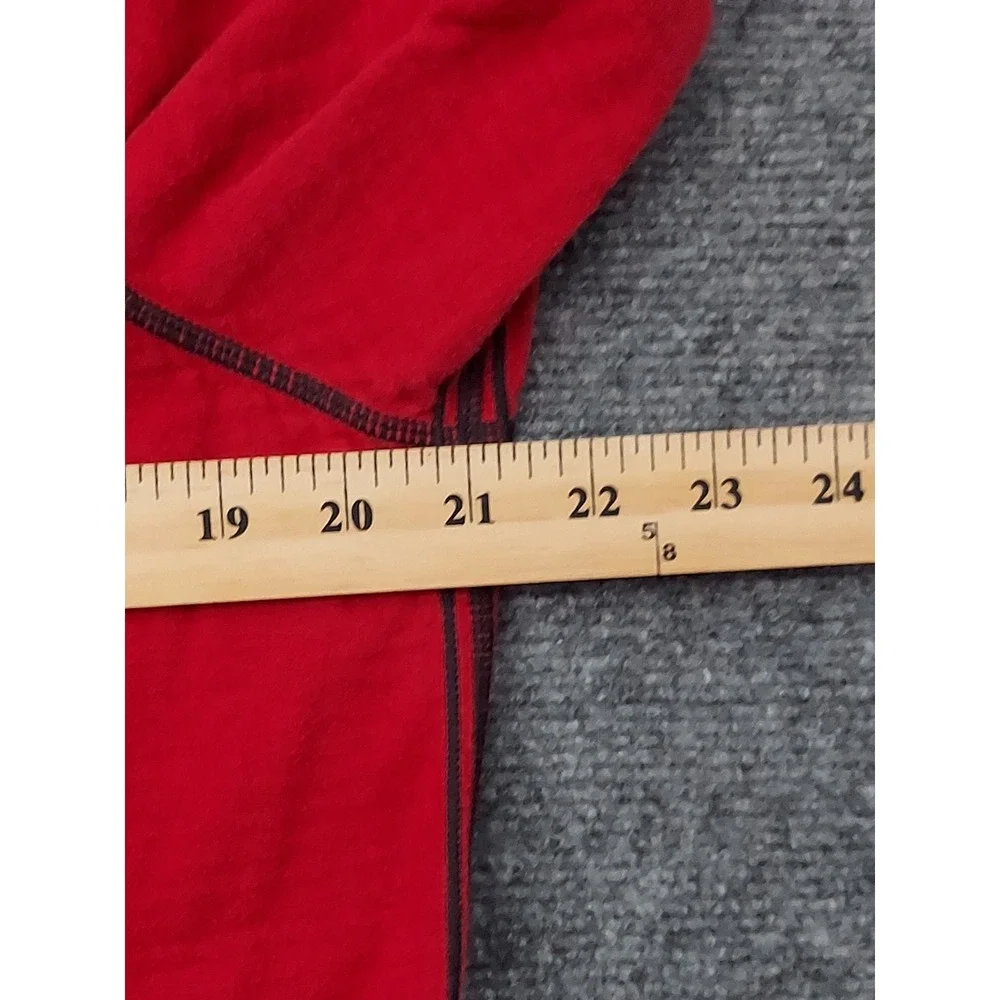 Tommy Bahama Reversible Pullover Mens Medium Red Blue Striped 1/4 Zip Nautical‎